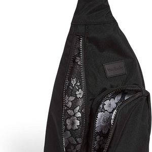 Vera Bradley black sling bag